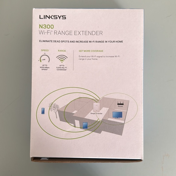 LINKSYS | RE 3000W N300 | Wi-Fi Range Extender - Picture 3 of 7